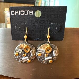 Chico’s Abstract Collage Earrings